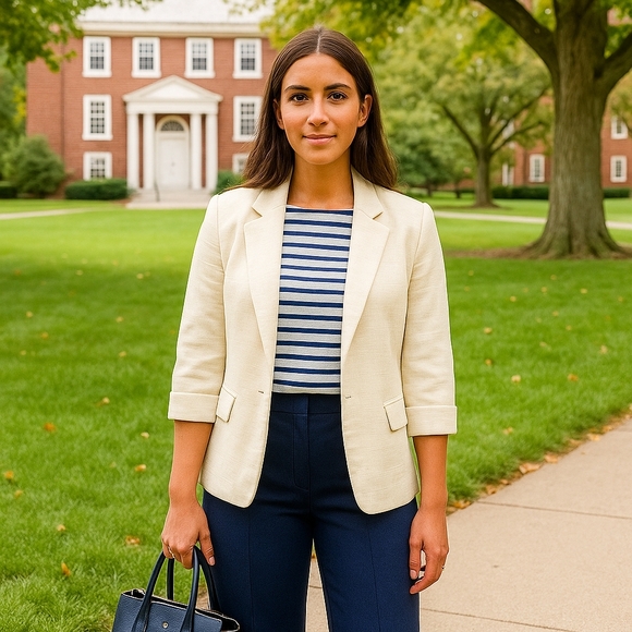 Vintage Jones New York Cream Blazer - Picture 6 of 6